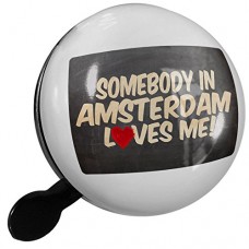 Small Bike Bell Somebody in Amsterdam Loves me  Netherlands - NEONBLOND - B078682WJT